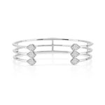 Bracelet ouvert argent 925 zirconia
