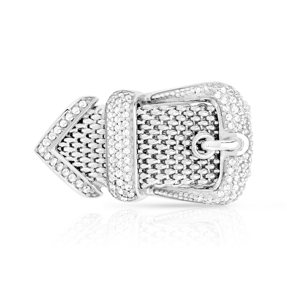 Bague argent 925 zirconia - vue 3