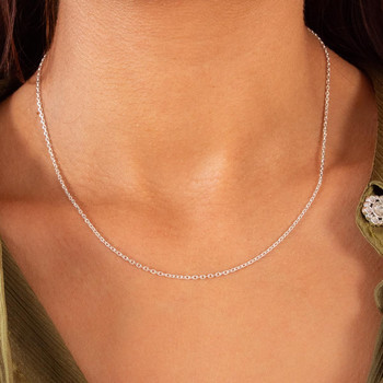 Chaine argent 925 maille forçat 45 cm