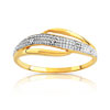 Bague or 750 2 tons diamant