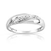 Bague or 750 blanc diamant