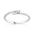 Bague or 750 blanc diamant