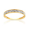 Bague or 750 2 tons diamant