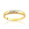 Bague or 750 2 tons diamant