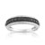 Bague or 750 blanc diamant noir