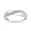 Bague or 750 blanc diamant