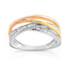 Bague 3 ors 750 diamant