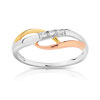 Bague 3 ors 750 diamant