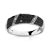 Bague or 750 blanc diamants noir et blanc