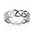 Bague or 750 blanc