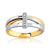 Bague 2 ors 750 diamant