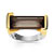 Bague 2 ors 750 quartz fum&eacute;