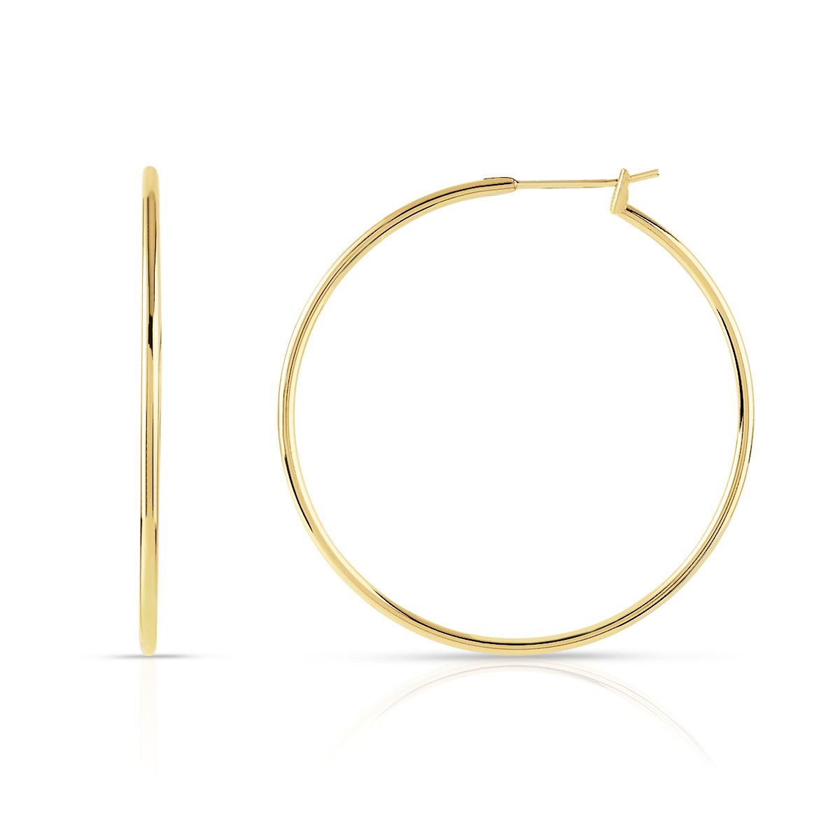 Créoles plaqué or - vue V1