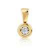 Pendentif or 750 jaune diamant