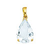 Pendentif or 750 jaune aigue-marine