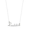 Collier or 750 blanc