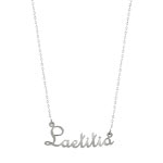 Collier or 750 blanc
