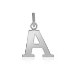 Pendentif or 750 blanc
