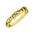 Bague or 750 jaune pr&eacute;nom d&eacute;coup&eacute;
