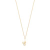 Pendentif initiale or 750 et chaine or 750