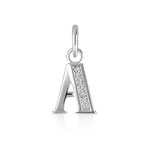Pendentif initiale argent 925 zirconia