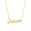 Collier prénom plaqué or 40 cm