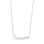 Collier pr&eacute;nom argent 925 40 cm