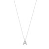 Collier initiale argent 925 zirconia