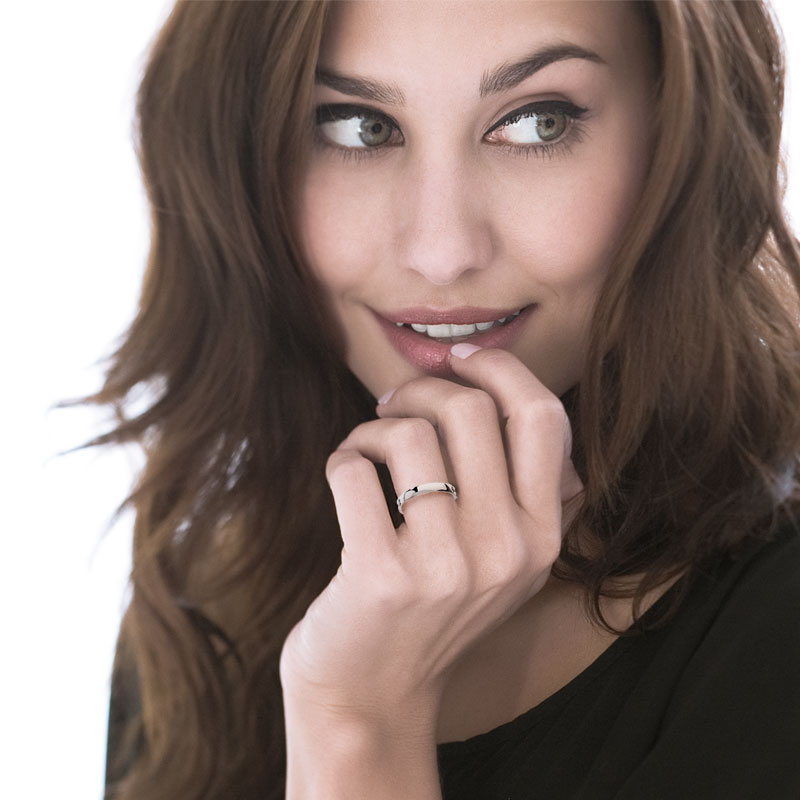 Bague argent 925 prénom - vue Vporté 1