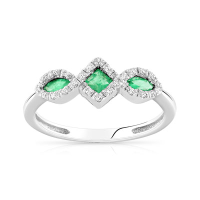 bague or blanc emeraude maty bague or blanc emeraude maty