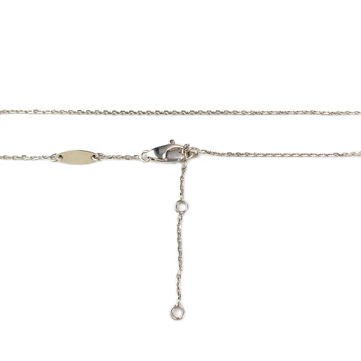 Collier or 750 blanc diamant - vue 3