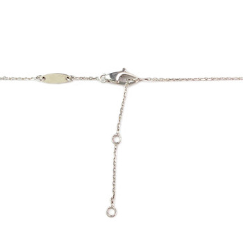 Collier or 750 blanc diamant
