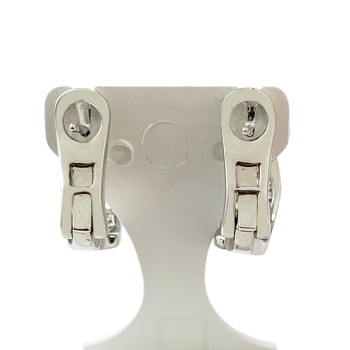 Creoles or 750 blanc diamant