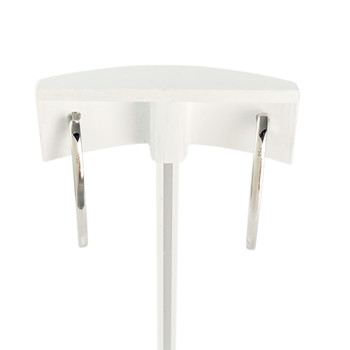 Creoles or 750 blanc diamant