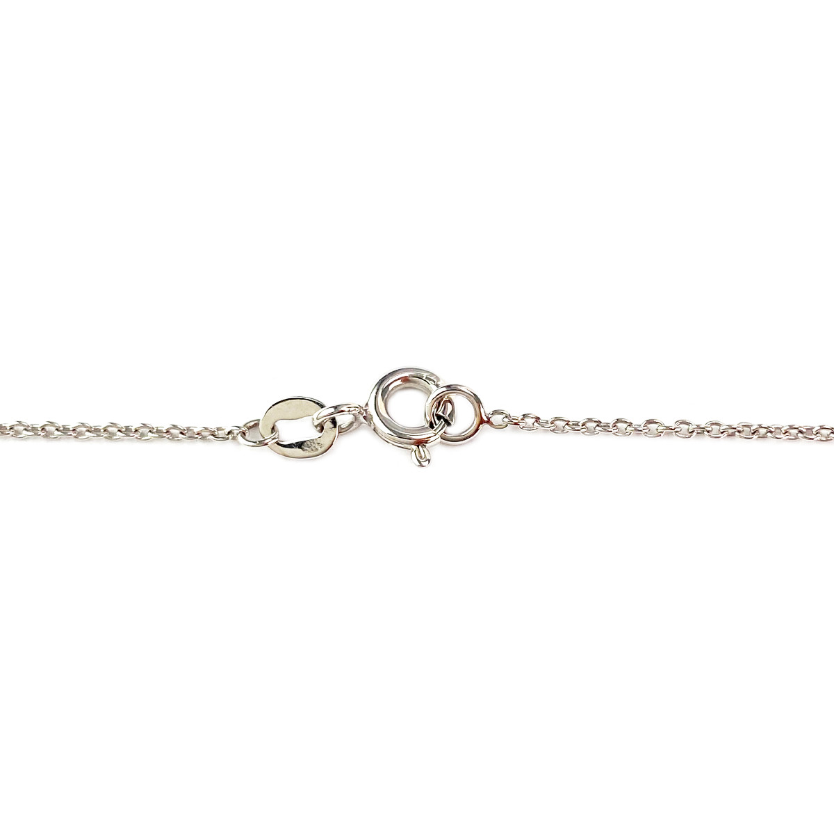 Collier or 750 blanc diamant - vue 3
