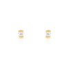 Boucles d'oreilles or 750 jaune diamant