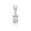 Pendentif or 750 blanc diamant