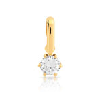 Pendentif or 750 jaune diamant