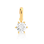 Pendentif or 750 jaune diamant