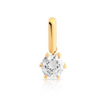 Pendentif or 750 jaune diamant