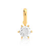 Pendentif or 750 jaune diamant