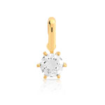 Pendentif or 750 jaune diamant
