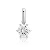 Pendentif or 750 blanc diamant