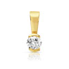 Pendentif or 750 jaune diamant