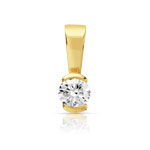 Pendentif or 750 jaune diamant