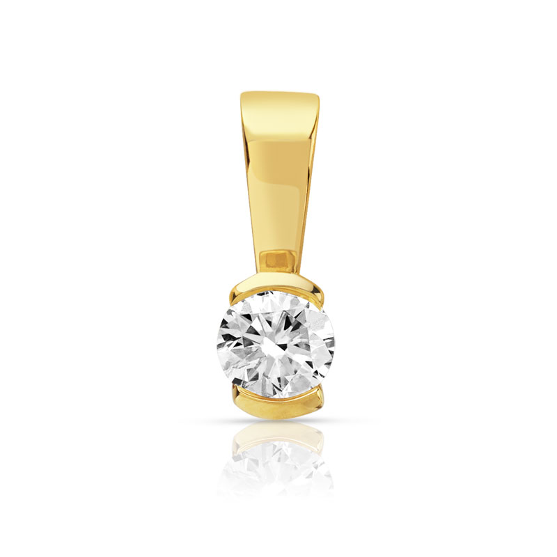 pendentif or 750 jaune diamant pendentif en or 750 diamant sÃ©duction ...