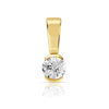 Pendentif or 750 jaune diamant