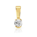 Pendentif or 750 jaune diamant