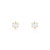 Boucles d&rsquo; oreilles or 750 jaune diamant