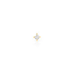 Boucle d&rsquo;oreille or 750 jaune diamant
